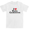 Мужские футболки I Love Rafe Cameron Хлопковые футболки Летняя смешная футболка с коротким рукавом Круглый вырез Модный узор Футболка Большой размер