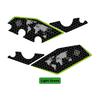 POSFIRA Motorcycle Footrest Panel Sticker Vinyl Decals for Kawasaki Versys 1000/S/SE 2017-2024   Foot Rest Accessories