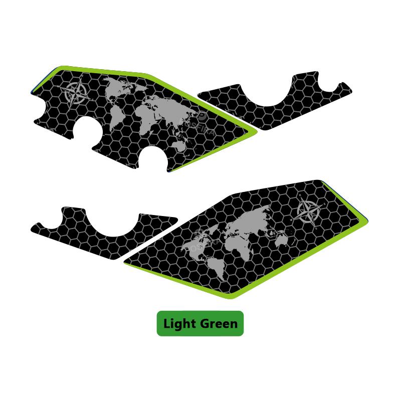 POSFIRA Motorcycle Footrest Panel Sticker Vinyl Decals for Kawasaki Versys 1000/S/SE 2017-2024 Foot Rest Accessories