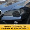 Для BMW X5 X5M E70 2007-2013 Автомобильный Наружный Фонарь Фары Защитная Пленка от Царапин на Переднюю Фару из ТПУ Покрытие Ремонтные Аксессуары