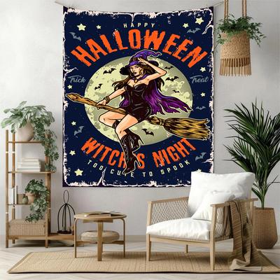 Halloween Wall Decor Tapestry Art For Pet Memorial Birthdaywedding Party Backdrop Family Gift