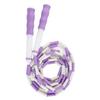 Сегментированная скакалка, регулируемая, распутанная, с бусинами, гибкая, полипропиленовая, пластиковая, для детей, фиолетовая