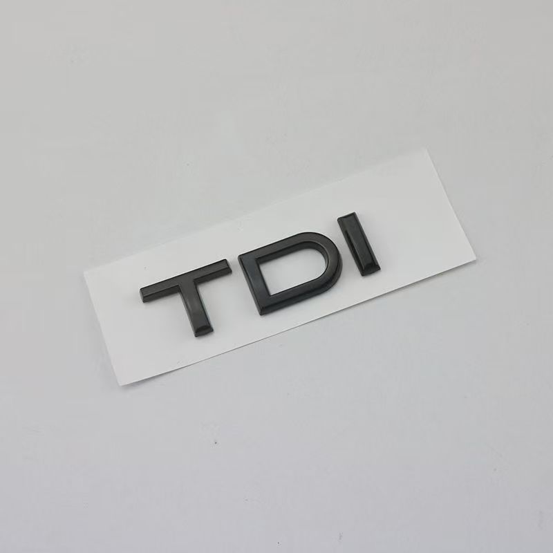 3D ABS Black TDI Logo Letters Car Trunk Emblem Badge For f2 A3 A4 A5 A6 A7 A8 Q2 Q3 Q5 Q7 Q8 TDI Car Styling Accessories