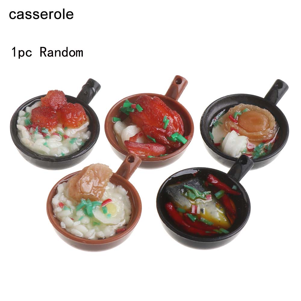 Chinese Doll Accessories Toys DIY Kitchen Miniature Doll house Fake Food Dollhouse Decoration