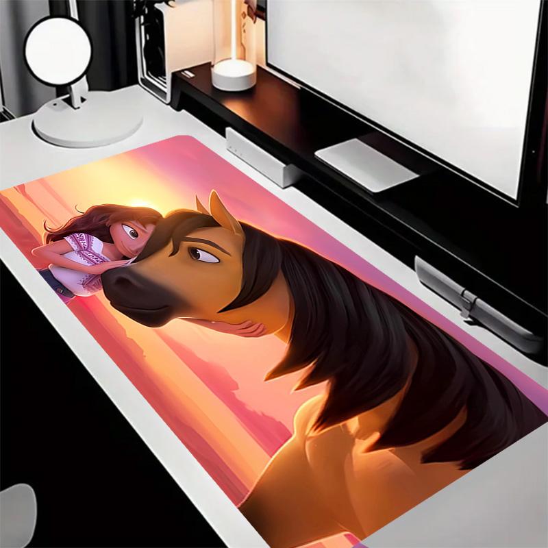 Spirit Stallion of the Cimarron1 Theme Premium Non-slip Mouse Pad with Stitched Edges,Durable Rubber Material,for Desktop & Gaming Great Gifts