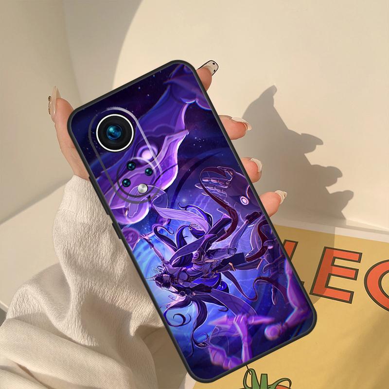 Чехол Genshin Impact Райдэн Сёгун для Huawei Honor X8a X8 X7 X9a 50 70 90 Magic5 Lite P40 P20 P30 P60 Pro P Smart