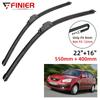 2 шт. щетки стеклоочистителя для KIA Rio 2 JB 2005-2011 22 "16" подходят для переднего лобового стекла, щетки для окон, резак, аксессуары 2006 2007 2008 2009 2010 2011
