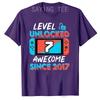Level 7 Unlocked Awesome Since 2017 7th Birthday Gaming TShirt Gamer 7 Year Old Birthday Gift Video Game Lovers Tee Fashion Top