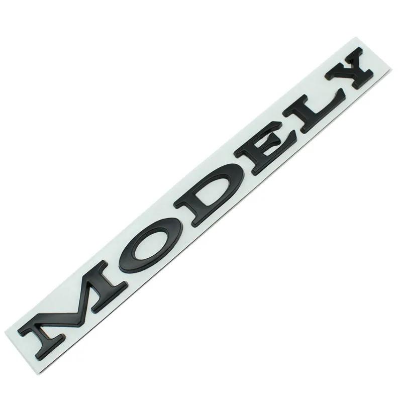 ICTB3 Model Y Logo Sticker for Tesla ModelY Creative Letter Stickers Tail Trunk 3D Zinc Alloy Emblem Badge Styling Car Modification
