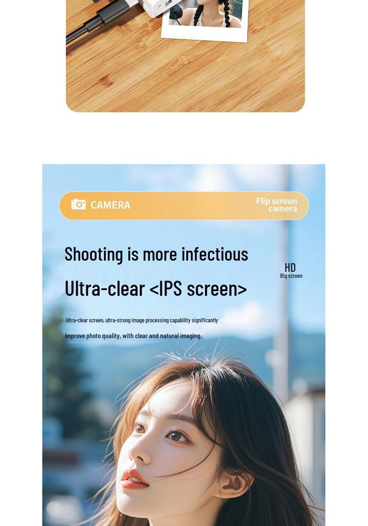 HD Flip Screen CCD Digital Camera with Selfie & Travel Features for Students