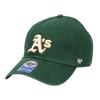 47 Кепка детская бейсболка Major League с логотипом низкая бейсболка для мальчиков и девочек бренд Oakland Athletics темно-зеленый зеленый детский [Товар]