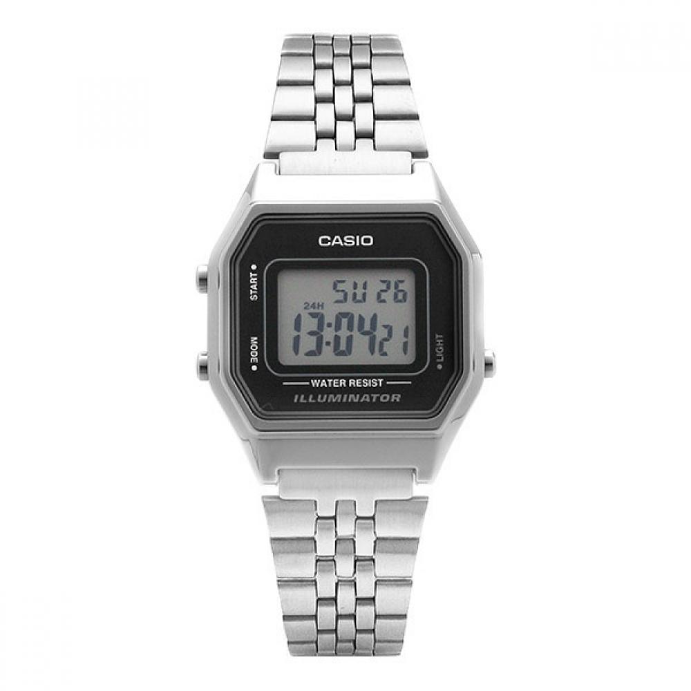 Casio La680wa 1df La680wa 1 Цифровые Квадратные Винтажные Ретро Общественные Металлические Часы