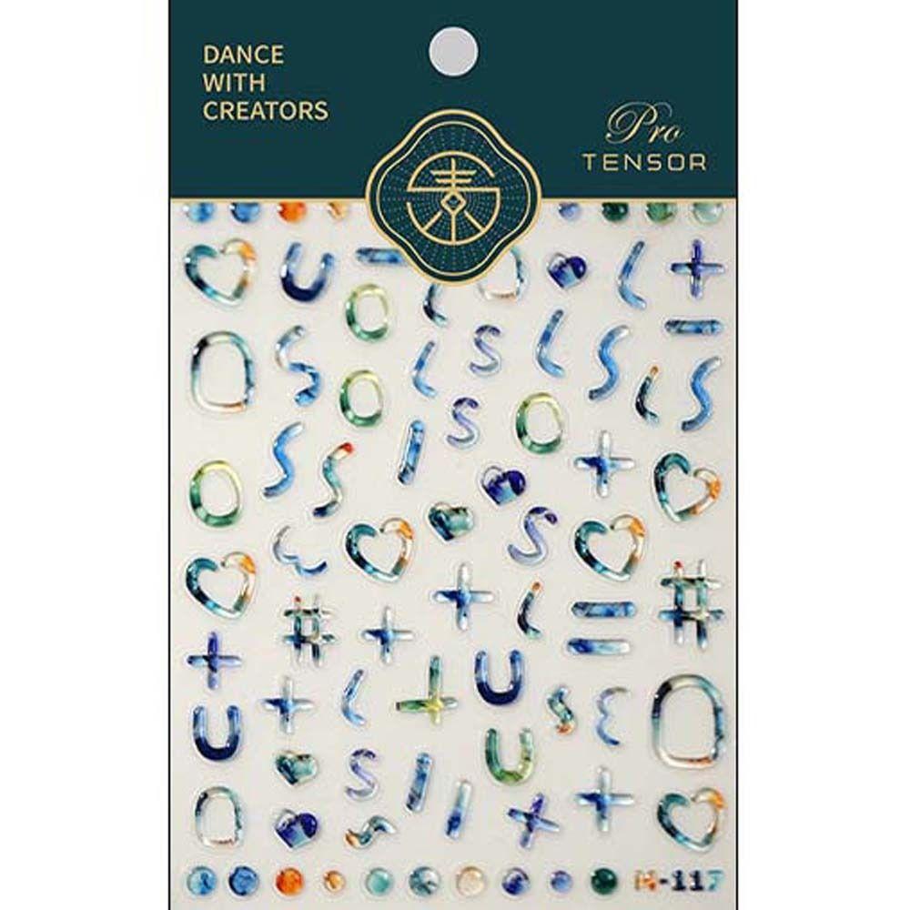 Love Heart Jelly Cartoon Nail Stickers Smile Pattern Jelly Bear Nail Decals Colorful   Girls