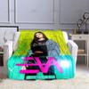 Fashion EVA Queen Thin Blanket Beauty Art Pattern 3D Printing Blanket Flannel Portable Home Travel Office Blanket