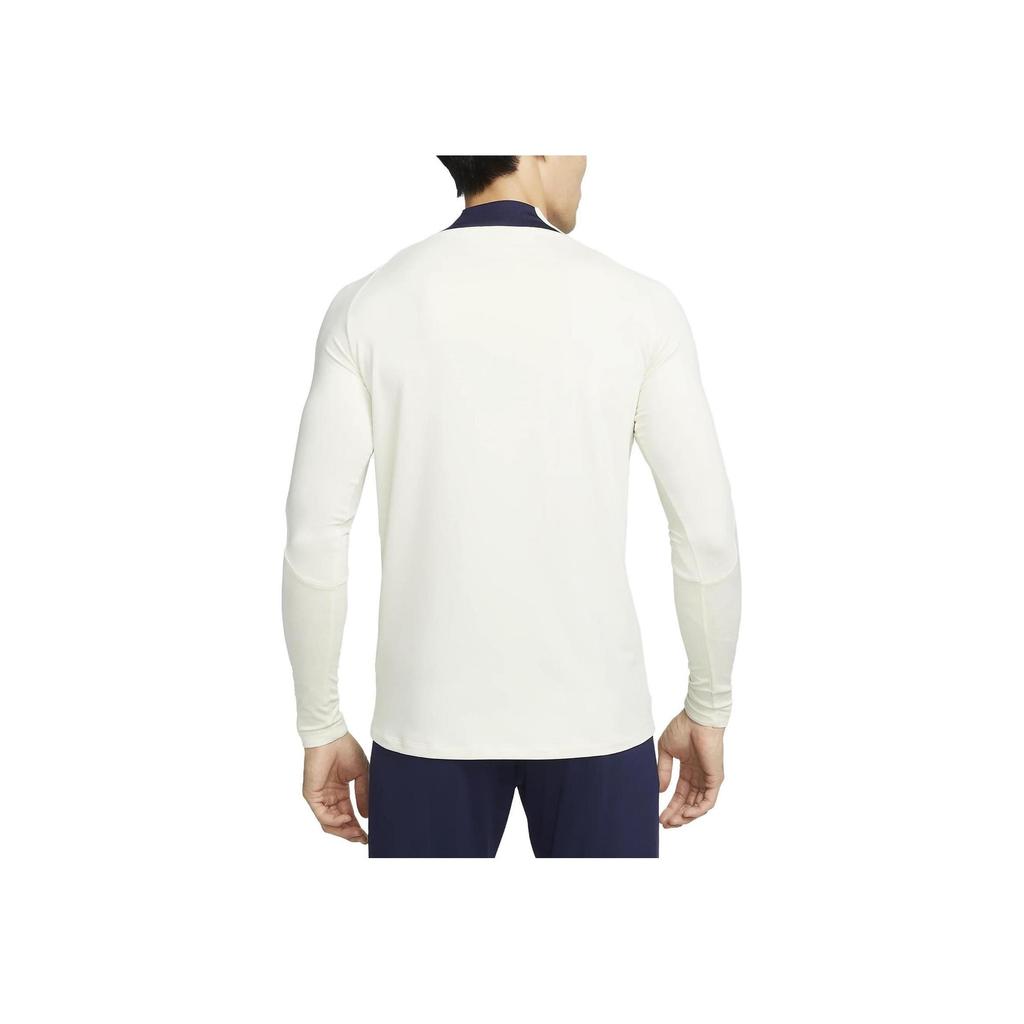 Nike Paris Saint Germain повседневная спортивная футболка с круглым вырезом и длинным рукавом для мужчин, топы цвета Off-White DX3108-116