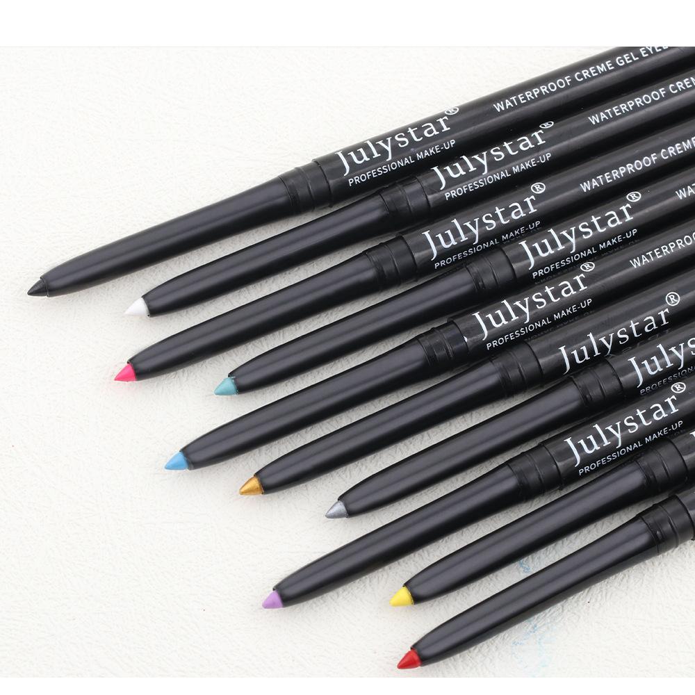 Julystar Color Eyeliner Gel Pen Ultra-fine Eyeliner Waterproof, Oil-proof, Non-smudge-proof, Long-lasting Eyeliner