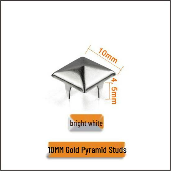 Pyramid Square Claw Nails: 4-15mm Full Size for Clothing, Bags, Boxes, Shoes, Hats, Punk Decorations, Square Rivets