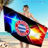 1PC Bayern Munchen Logo Design Beach Towel, Microfiber Beach Towel, Perfect For Pool, Beach, Travel, Home Decor Beach Party Fan gifts