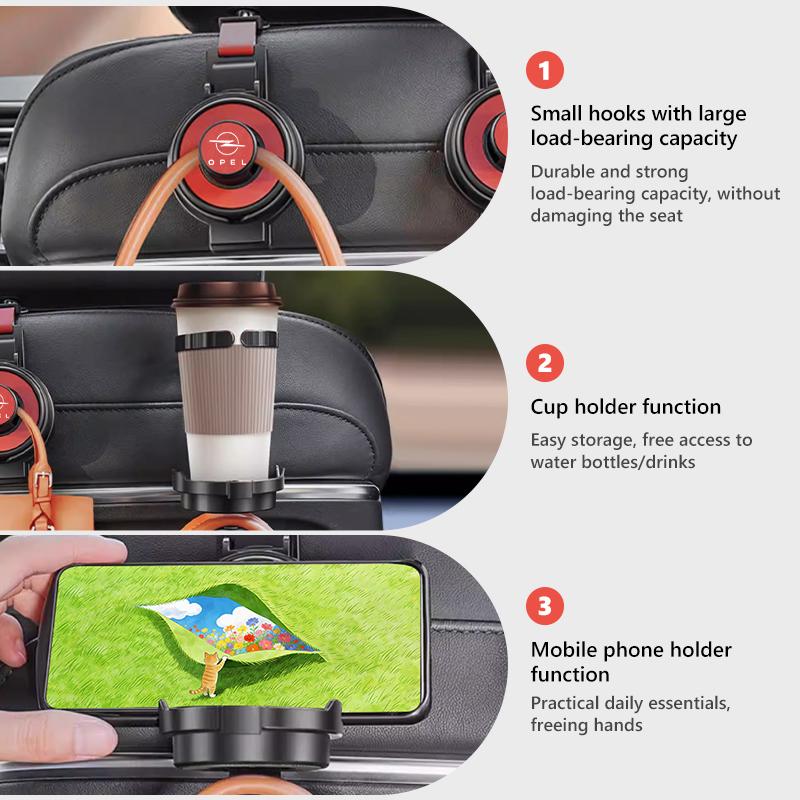 For Opel Car Cup Holder Air Outlet Vent Drink Bracket Foldable Drink Rack Accessories OPC Astra J H G K Insignia Corsa D B E