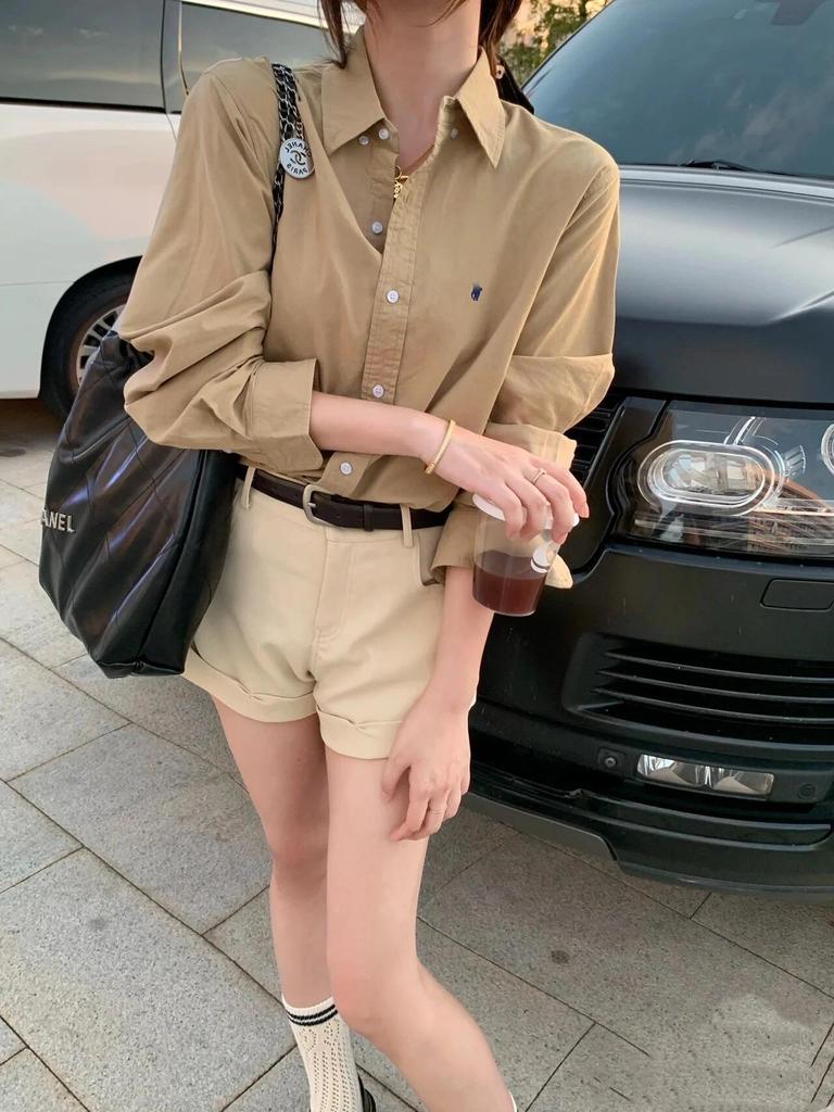 RL Ralph Lauren Хлопковая рубашка-поло с длинным рукавом и логотипом Small Pony для защиты от солнца - Мужская и женская коллекция Весна/Осень.