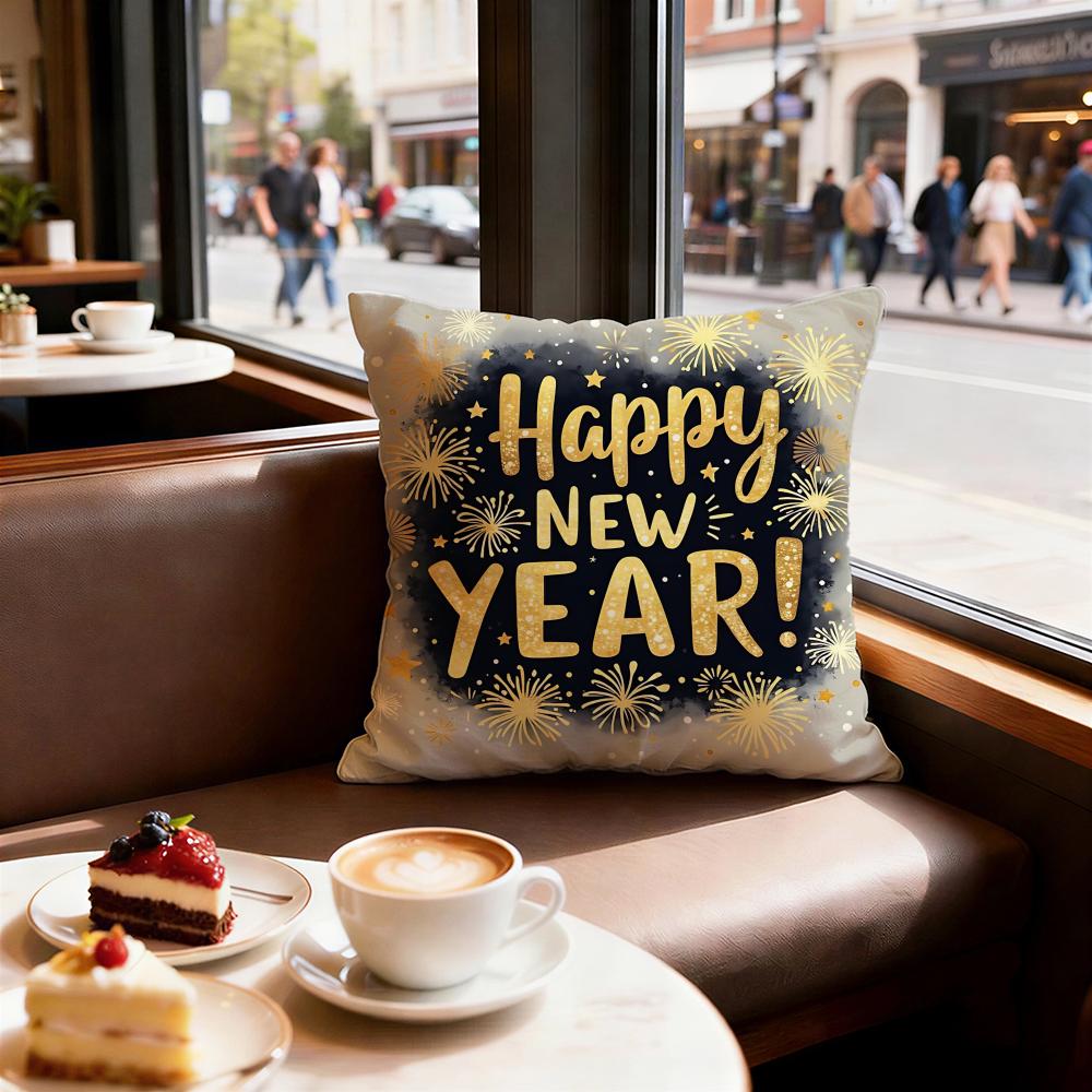Holiday New Years Day Cushion Cover Decorative Cushions Covers Cover Sofa x Pillow Piece x x Pillowcase