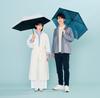Waterfront Folding Umbrella Parasol Dual Use Umbrella Ice Blue 55cm 210g LESS IS MORE Series Shut Light UV Block Shape Memory Function Water Repellent