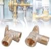 Pack of 2 Brass DN15 Wall Distributor 90 Degree Thread Fitting With 1/2 Inch Female and Male Thread for Plumbing