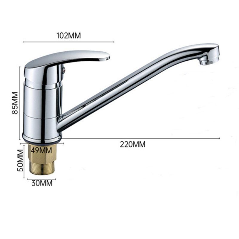 Zinc Alloy Kitchen Sink Faucet Bathroom Basin Faucet Hot Cold Wash Mixer Crane Tap 360 Rotation Sink Faucets Single Handle