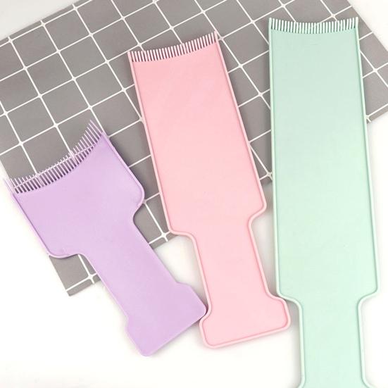 3 шт. набор досок для мелирования балаяж с плоской поверхностью, острыми краями, изогнутыми зубьями расчески для быстрого удаления краски для волос