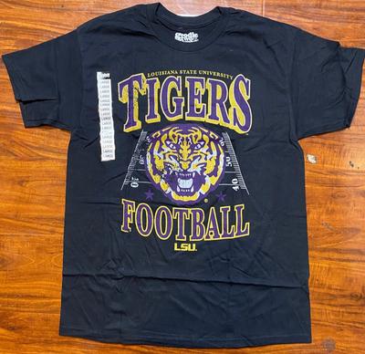 Черная двусторонняя футболка-веер LSU Tigers "Добро пожаловать в Долину Смерти" - Новая с бирками, унисекс