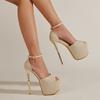 Women High Heels Sexy Platform Sandals New Designer Open Toe Party Fetish Stripper Ladies Buckle Strap Pumps Shoes