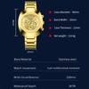 VA VA VOOM Classic Men Quartz Watches Stainless Steel Waterproof Analog Watch with Date Fashion Wristwatch Luxury Business Men's Dress Watch