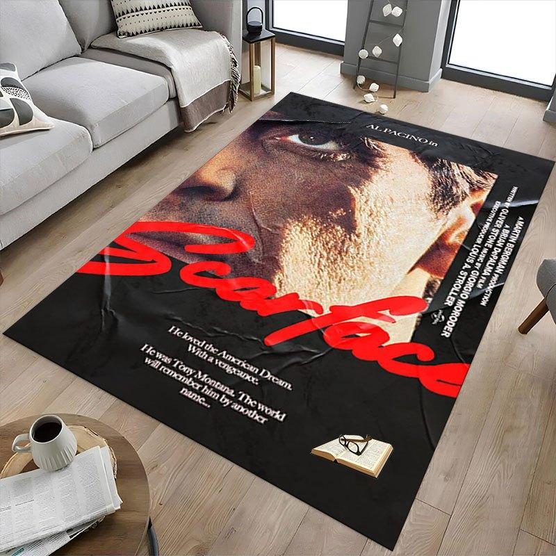 1 шт. Коврик для офисного кресла Scarface, Мягкий, Удобный, Всесезонный, Идеально подходит для дома, спальни или офисного декора, Идеальный подарок для