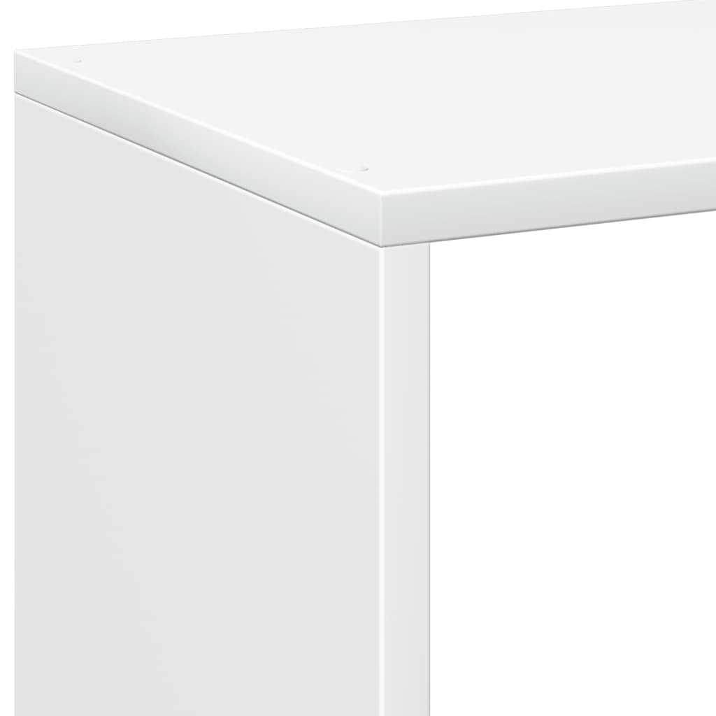 Room Divider Bookshelf White 69.5 x 29 x 69.5 cm Engineered Wood