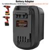 NEW Portable Battery Adapter For DeWalt/Milwaukee 18V/20V Li-ion Battery To for Black and Decker 20V Cordless Power Tools Use