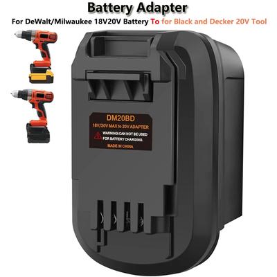 НОВЫЙ Портативный Адаптер Батареи Для Литий-ионных Аккумуляторов DeWalt/Milwaukee 18В/20В для Использования с Аккумуляторным Электроинструментом Black and Decker 20В