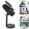USB Condenser Microphone Cardioid PC Condenser Mic with RGB Light for Gaming Studio Recording Live Streaming