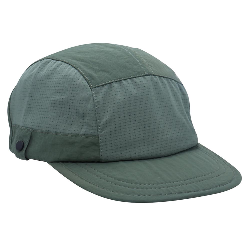Quick-drying spring and summer peaked cap tooling function five-page cap splicing outdoor sports sun protection flat edge mountaineering hat