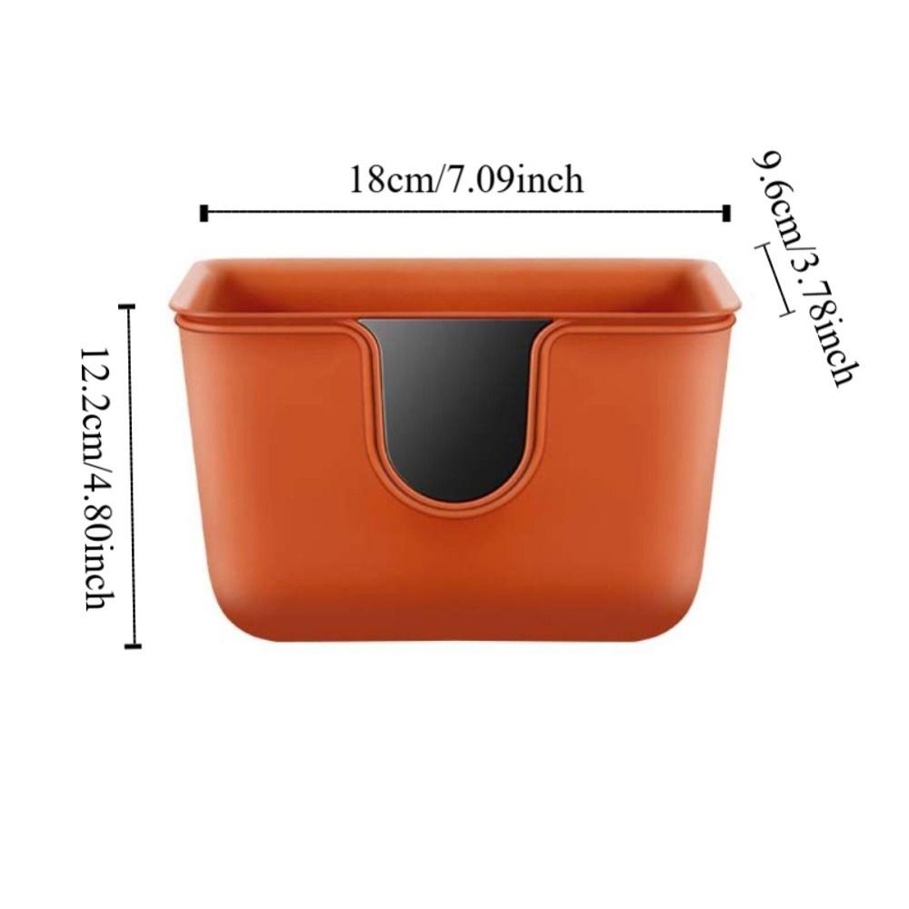 Hanging Vehicle Garbage Bin Space Saving Car Backseat Storage Box Rubbish Bucket  Car Organizer