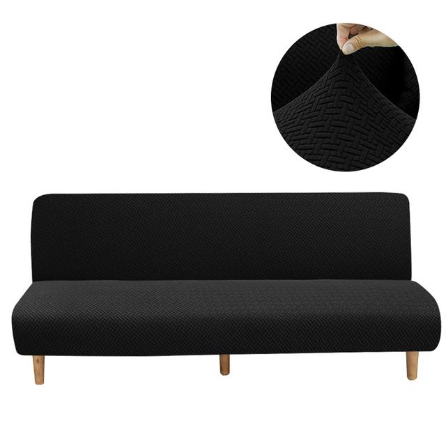 Чехол на диван-кровать из флиса, чехол для дивана без подлокотников для гостиной, эластичный складной диван, чехлы для дивана, чехлы для дома