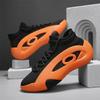 Летняя мода Оранжевые кроссовки для мужчин женщин Дышащие носки Дизайнерская обувь Мужские кроссовки Платформа Повседневная спортивная обувь Мужская 2025