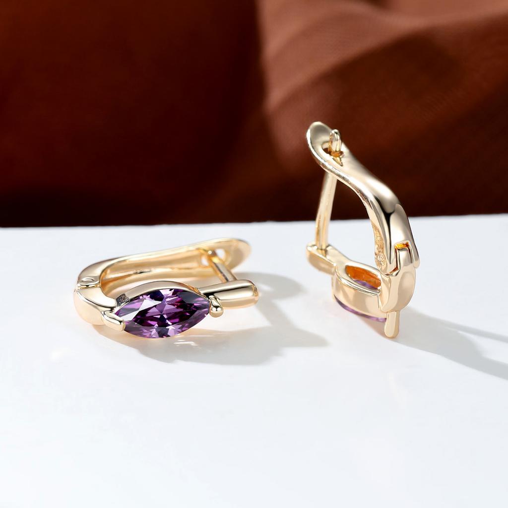 Винтажные серьги золотого цвета, 1 пара, белые, красные, синие, зеленые, цвета морской волны, черный камень, висячие серьги, женские клипсы, ювелирные изделия