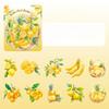 10 Pcs INS Fruit Grape Strawberry Lemon  for Journaling Planner Scrapbooking Material Sticker Creative DIY Decoration Stationery