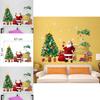 Christmas Wall Sticker Pvc Decorative Removable Santa Claus And Christmas Tree For Home Decor