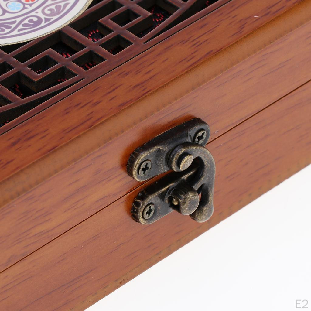 Деревянная шкатулка для хранения драгоценностей в китайском стиле, роскошный деревянный органайзер для ожерелья для женщин и мужчин, футляр