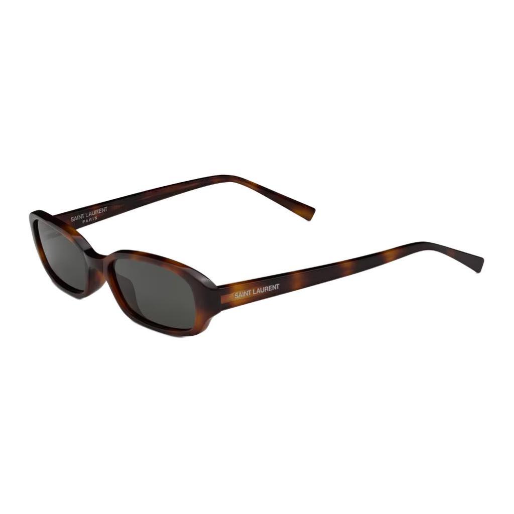 Saint Laurent Logo Acetate Rectangular Sunglasses Unisex sunglasses Tortoise 862864Y99562359
