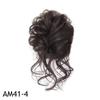 Hair Bun Hairpiece Dark Brown Messy Bun Hair Extension Women Wavy Curly Updo Scrunchie Elastic