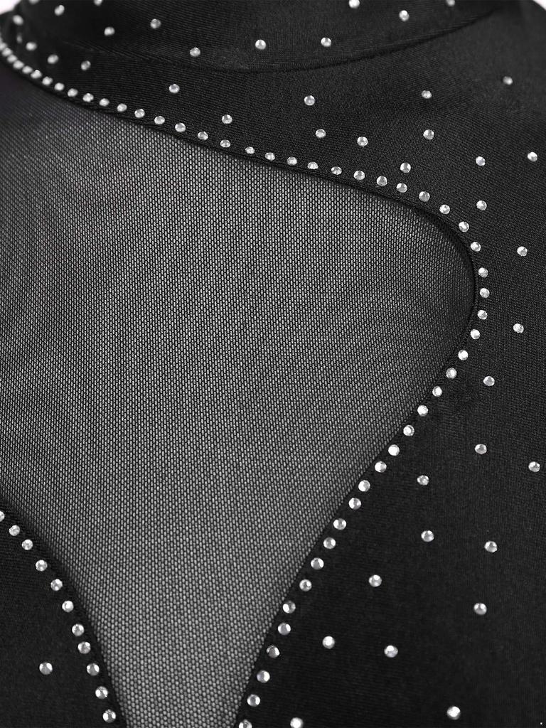 Гимнастический трико для фигурного катания, комбинезон с длинными рукавами, боди для балета и танцев, топ, женская спортивная одежда, топы