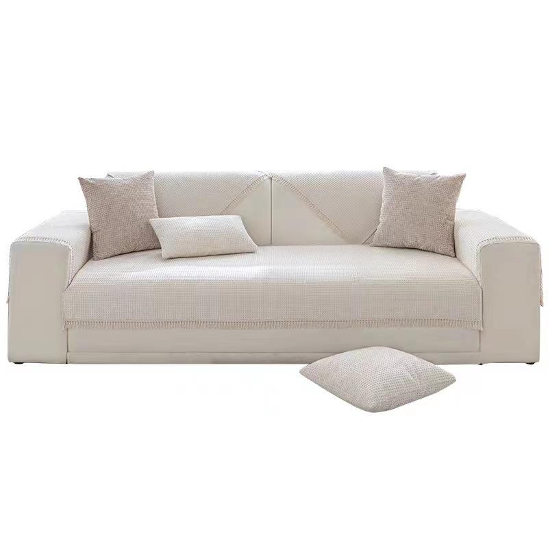 Диванная подушка в кремовом стиле Four Seasons Универсальная нескользящая диванная подушка с кисточками в минималистском стиле