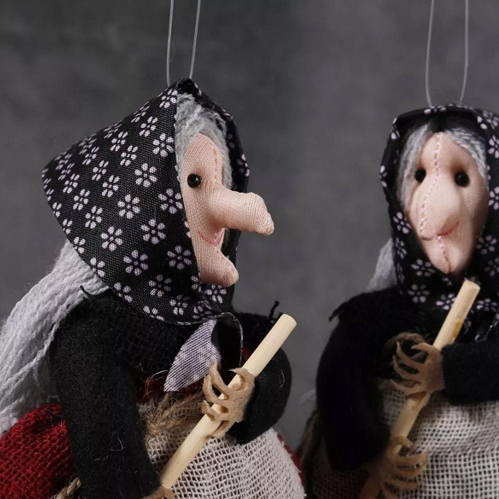 Exquisite Broom Witch Pendant Craft Witch Ornaments New Home Decor